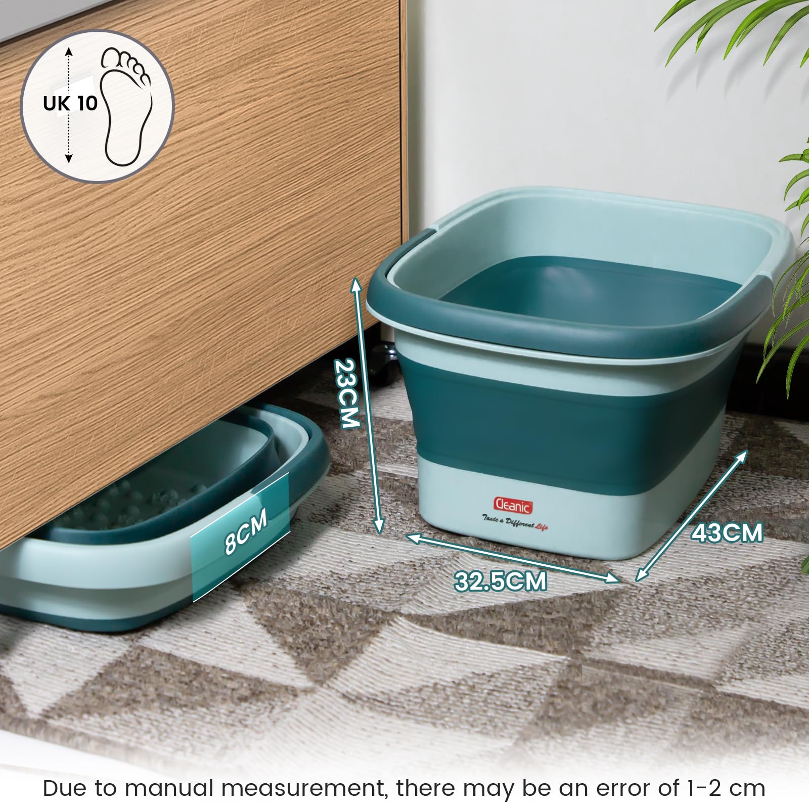 Folding massage foot bath — 3