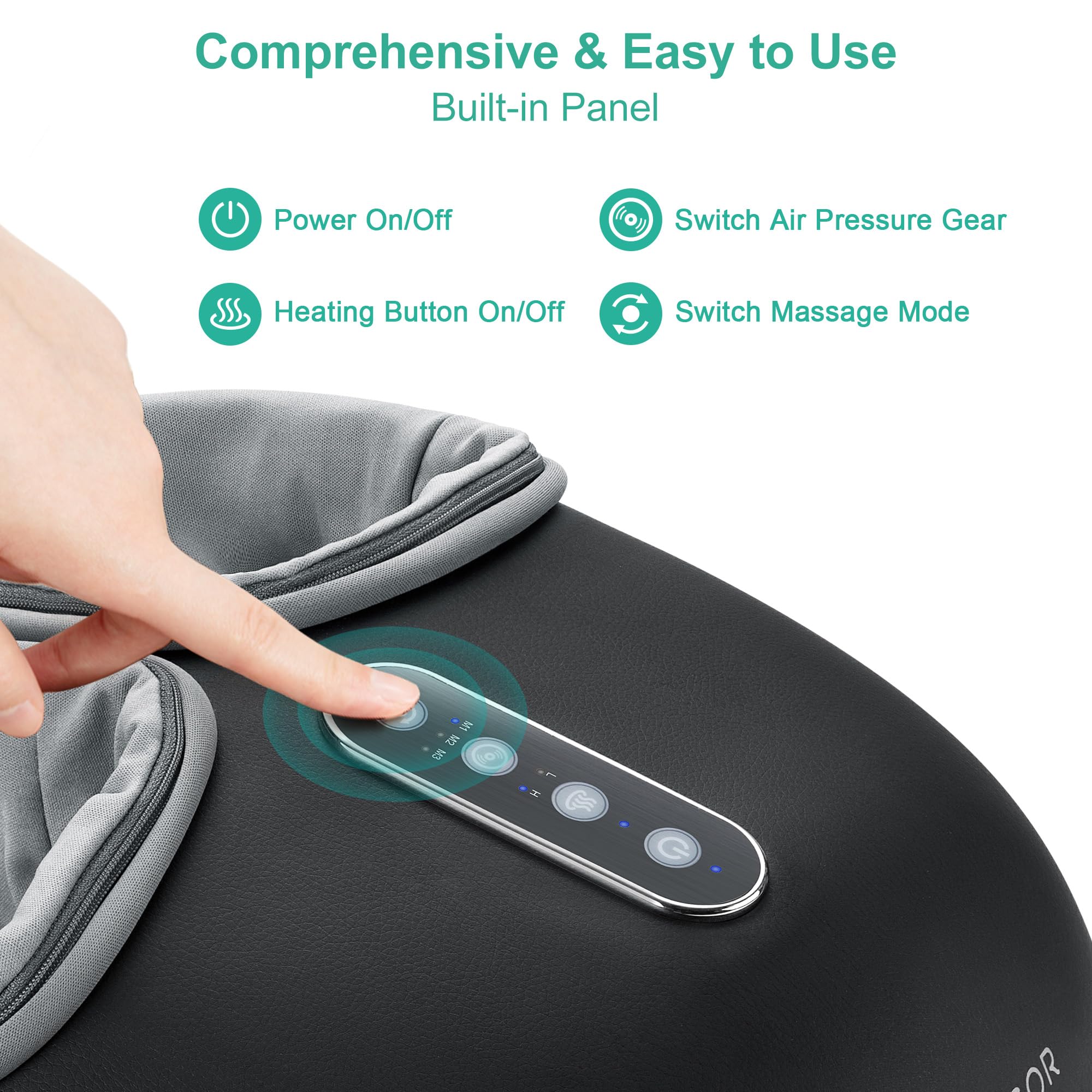 Heated shiatsu foot massager — 3