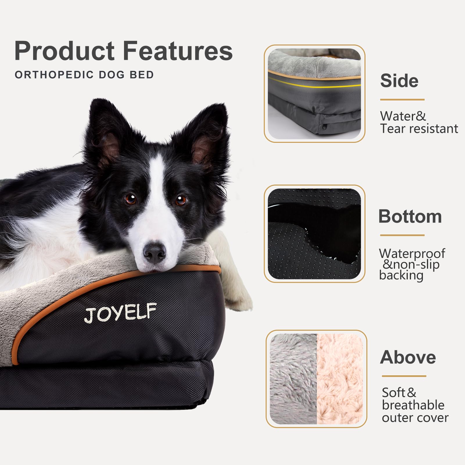 Orthopedic dog bed XL – memory foam — 3