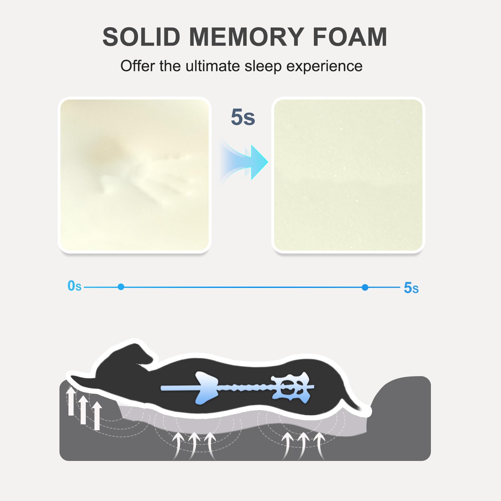 Orthopedic dog bed XL – memory foam — 4
