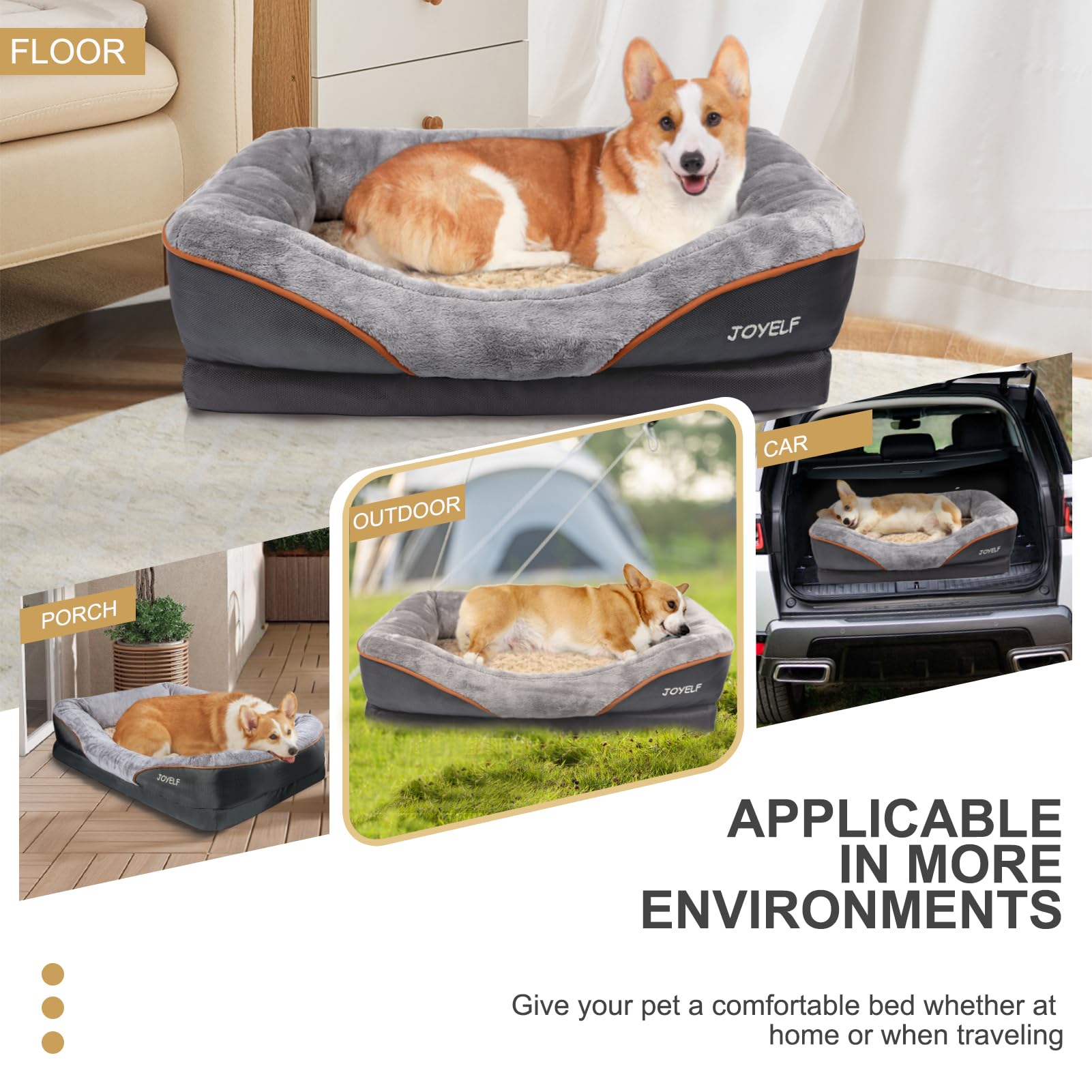 Orthopedic dog bed XL – memory foam — 6