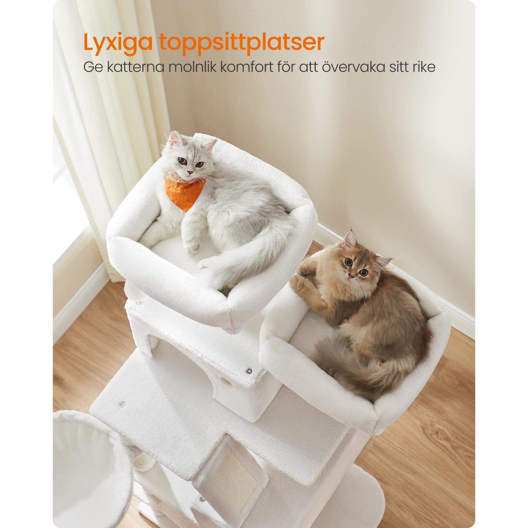 5-tier cat tree – sisal & plush — 4