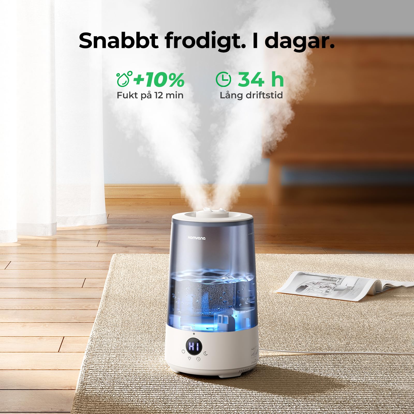 Humidifier 3.6 L – whisper quiet — 2