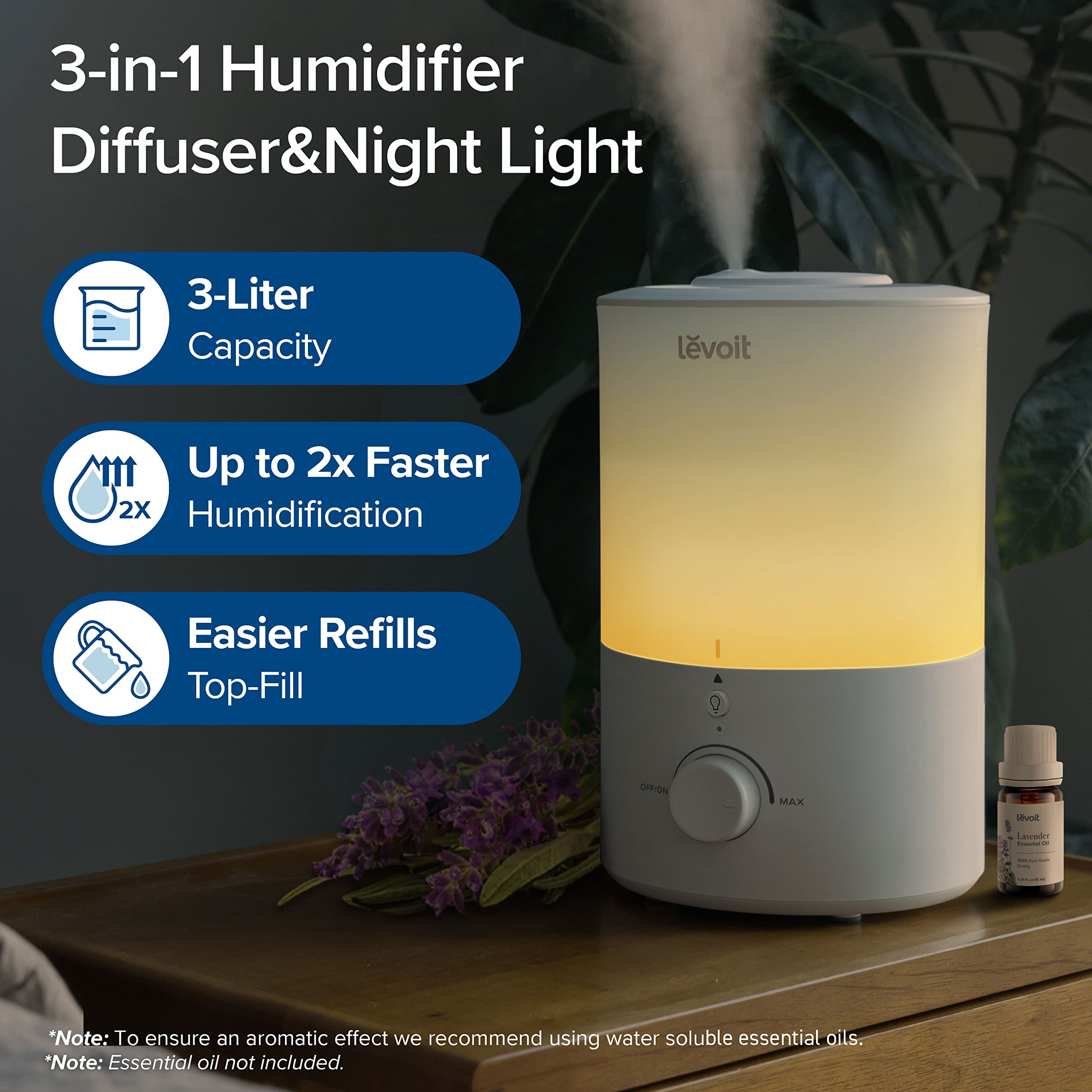 Top-fill humidifier 3 L — 2