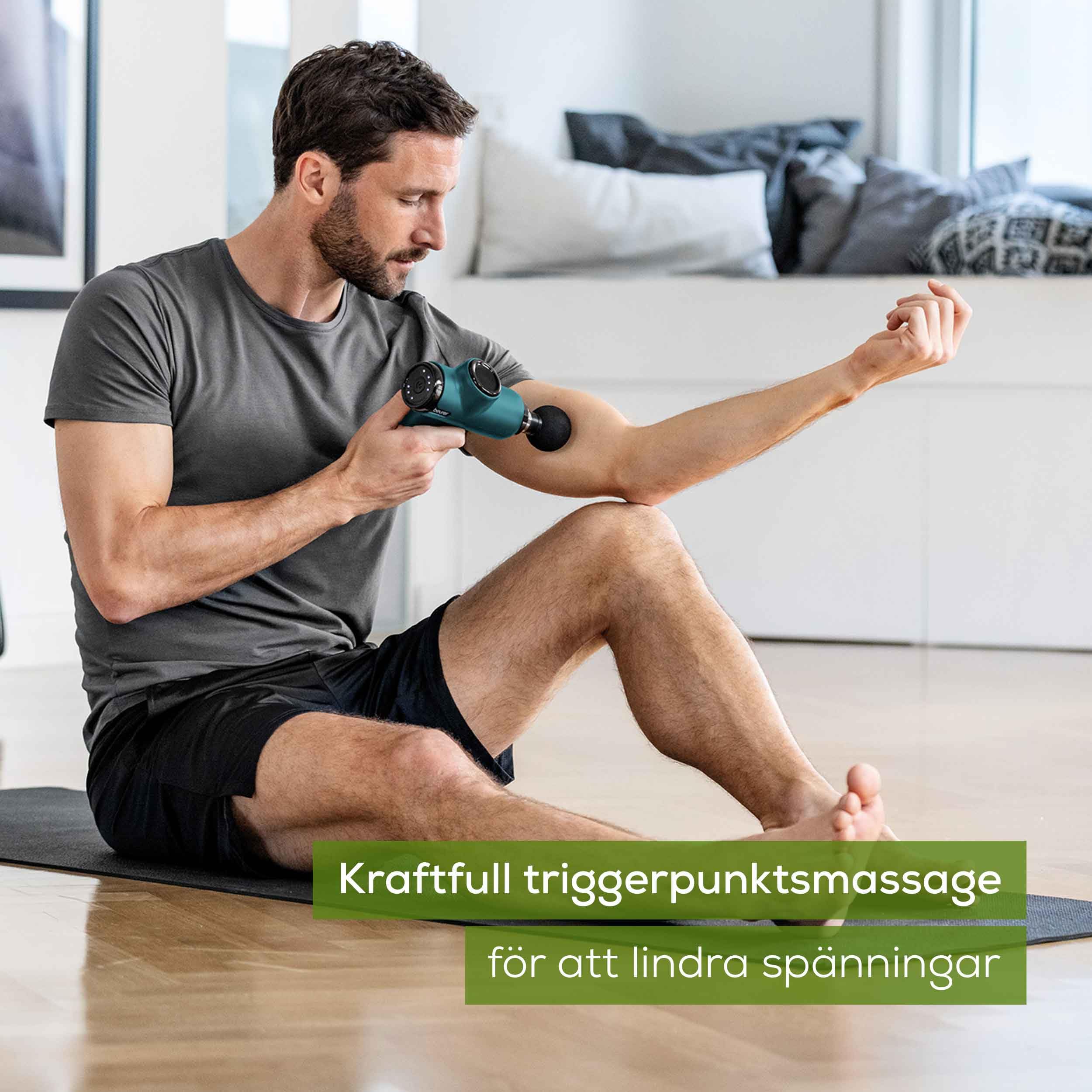 Massage gun with 4 attachments — 2