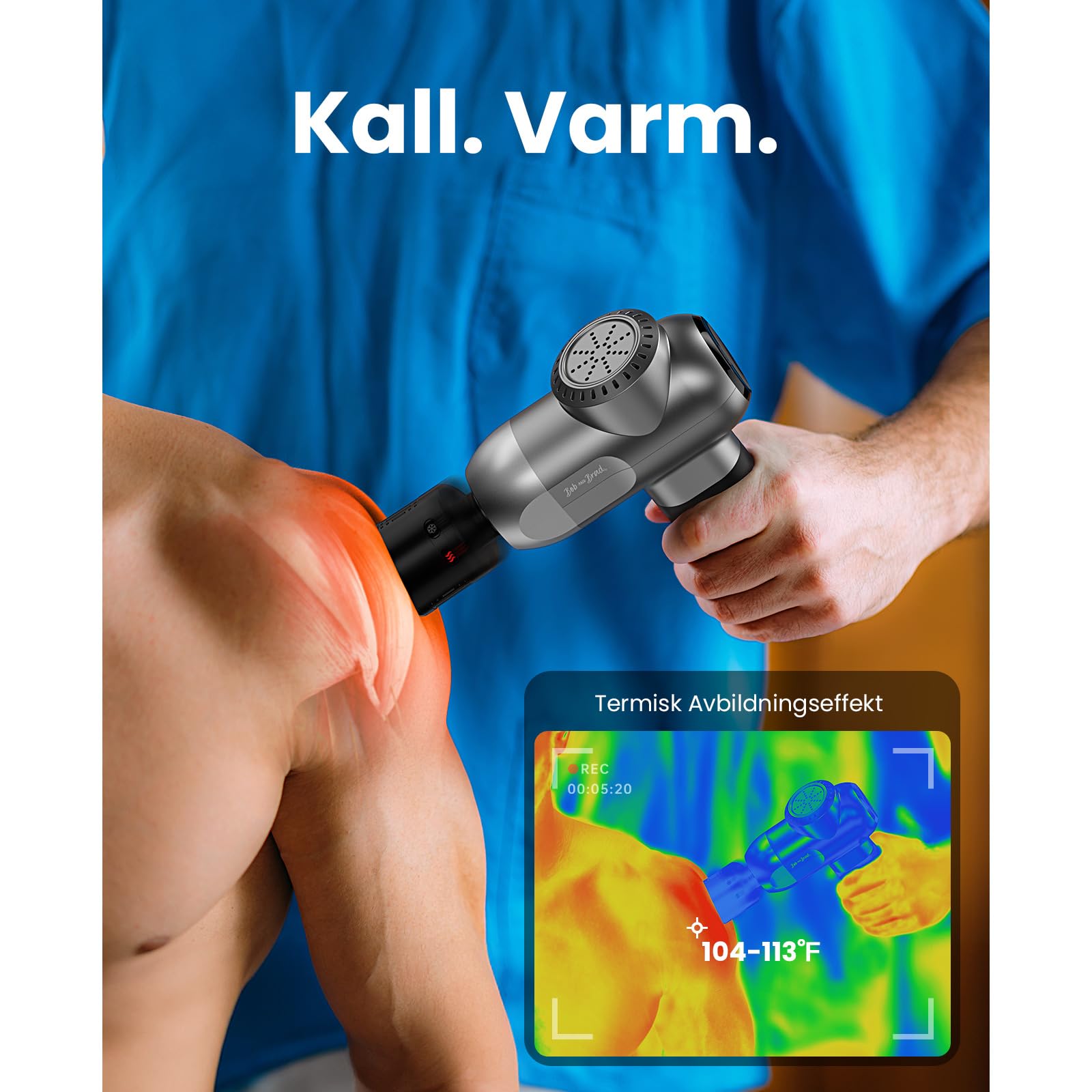 Massagepistol Pro med värme & kyla — 3
